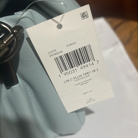 Coach Pillow Tabby 26 in Aqua - Picture 5 of 7